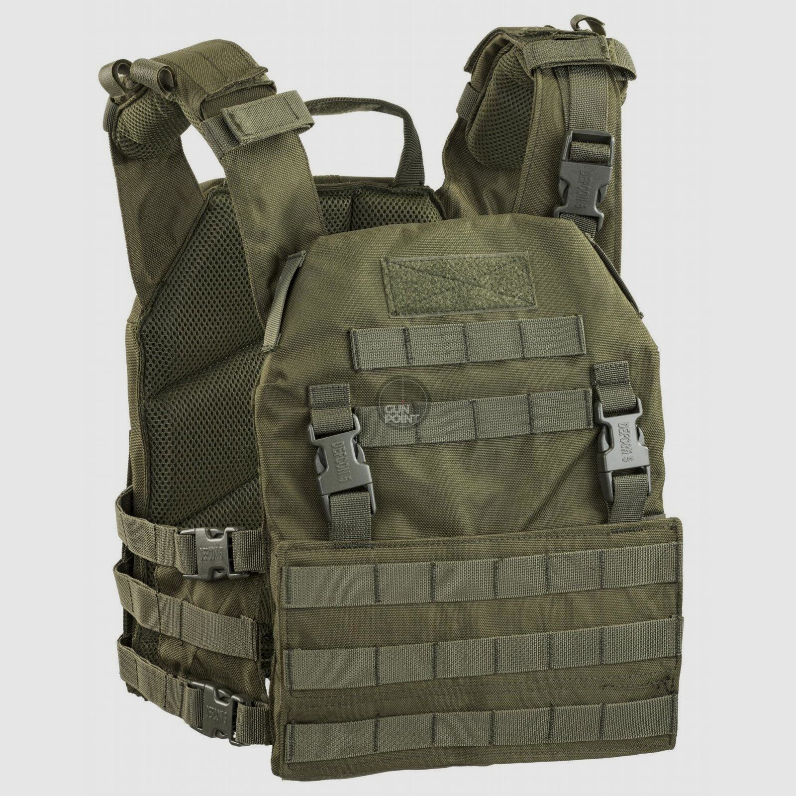 DEFCON 5 THUNDER VEST CARRIER 900D POLY OD GREEN
