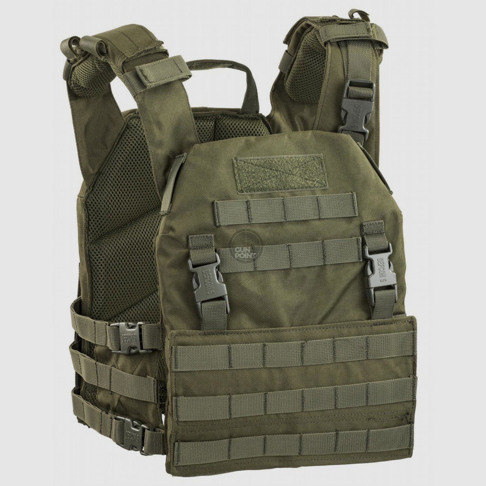 DEFCON 5 THUNDER VEST CARRIER 900D POLY OD GREEN
