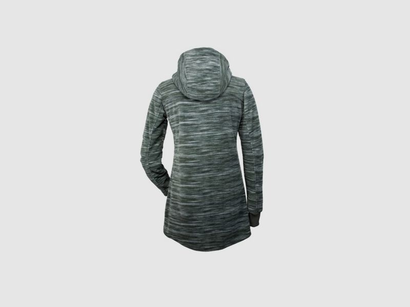 Fleece Hoody Ladies Fashion - lang, modischer Kordelzug