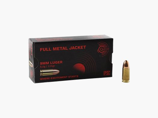 Amunicja Geco 9mm LUGER FMJ 8,0g