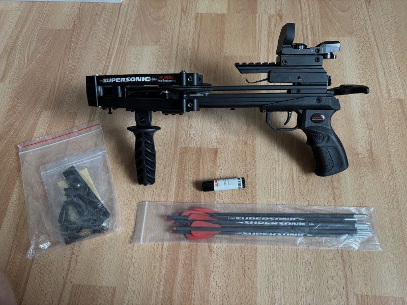 X-BOW fma SUPERSONIC Armbrust inkl. Red Dot & Bolzen