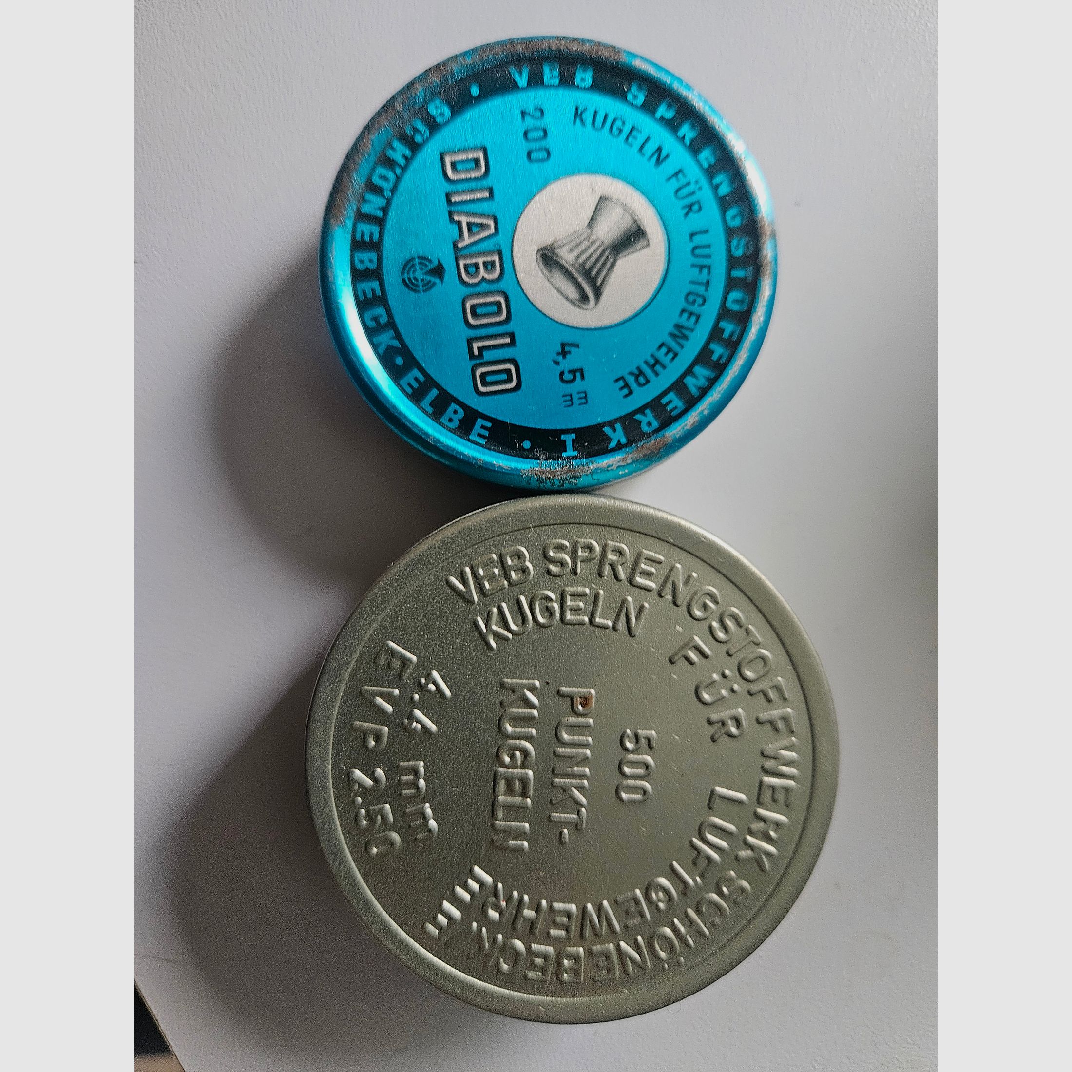 Diabolos and point bullets DDR VEB Sprengwerk Schönebeck