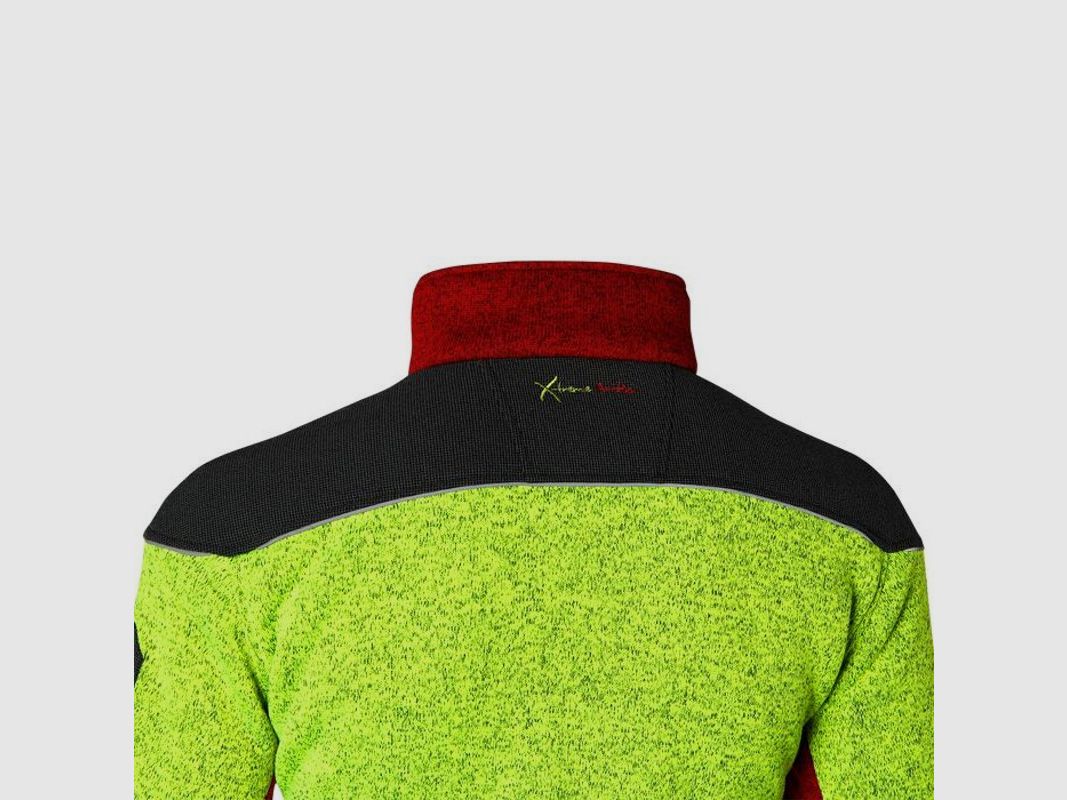 PSS H-Faserstrickjacke Arctic Extreme | rot/gelb, Bild 18 von 20
