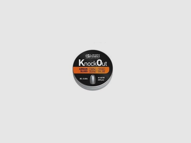 Śrut JSB Knock Out Slugs .216 / 5,5 mm. 1,64g. – 200 szt.