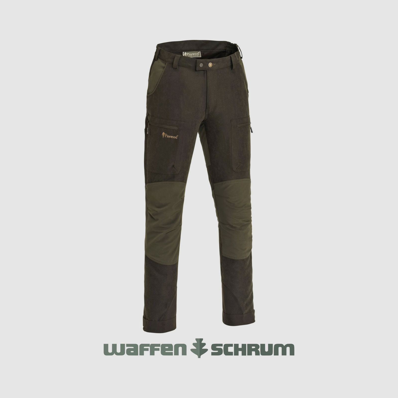 Pinewood Hose Caribou Hunt Extreme Suede Brown/ D. Olive