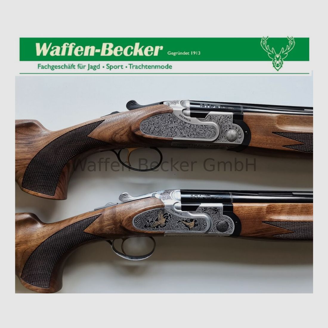 Brenner BF20 Premium silber/gold, 71cm Lauf, Kal.12/76 mit Stahlschrotbeschuss