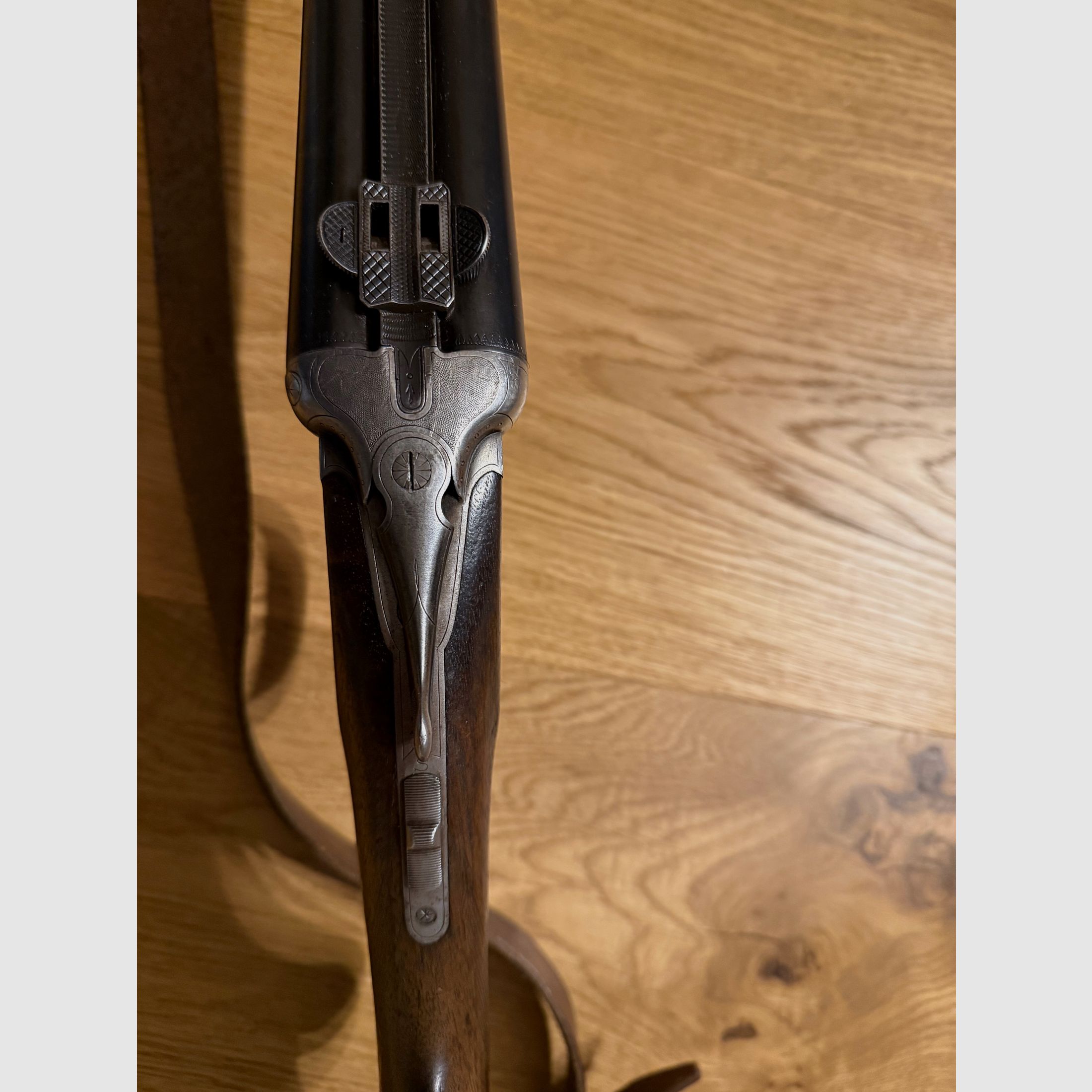 Dubbelgeweer/zijwaartse geweer Bühag Suhl Kal. 16/70