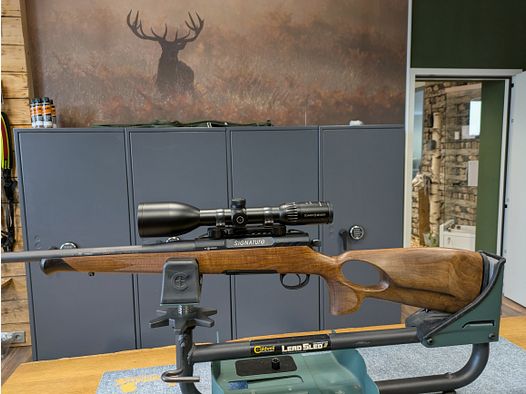 Rössler Signature Luxus mit Lochschaft  *neuwertig* mit Schmidt & Bender Startos 2,5-13X56 