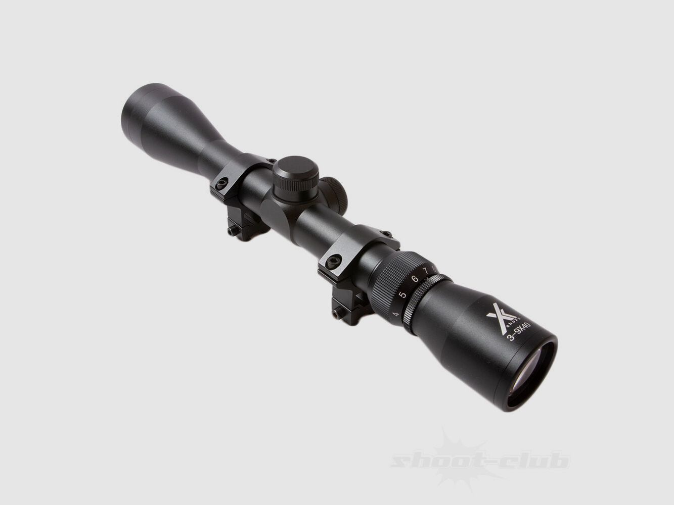 shoXx	 Zielfernrohr LG-Target Serie 3-9x40 +2 Montageringe