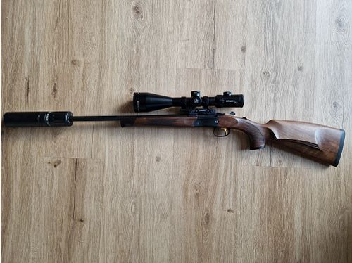 Compleet aanbod Merkel K5 Extreme Kaliber .308 Win (verrekijker inclusief montage, demper en geweerriem)