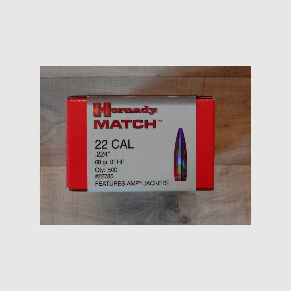 500 Geschosse Hornady .224 68 gr HPBT Match