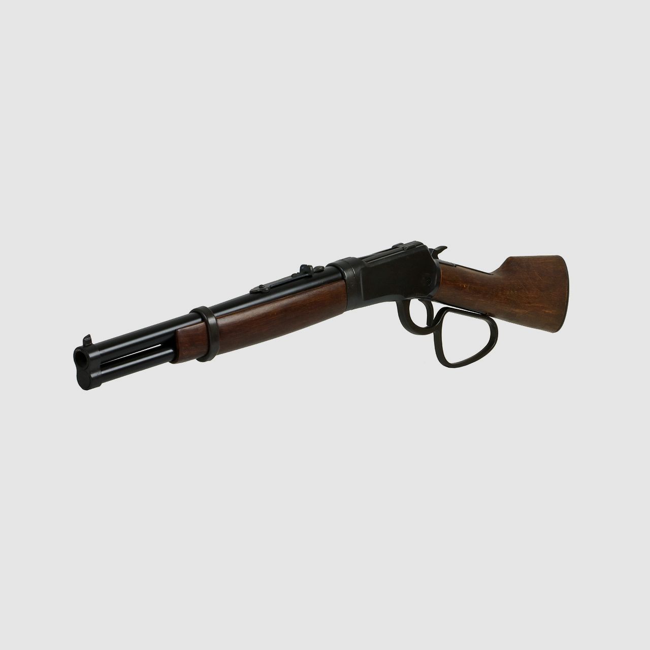 Deko Westerngewehr Kolser Winchester Mare s Leg 26 Zoll realistisches Repetieren mit HĂĽlsenauswurf LĂ¤nge 67 cm schwarz
