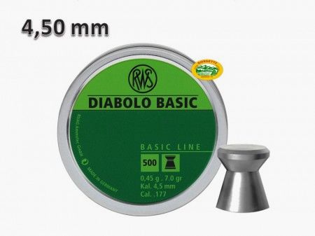 RWS Pallini DIABOLO BASIC cal. 4,50mm 0,45gr