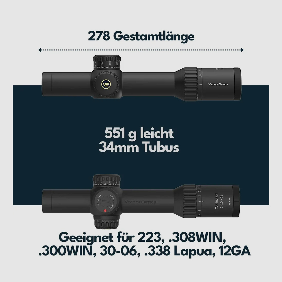 Vector Optics SCFF-47 Continental x10 1-10x28FFP ED