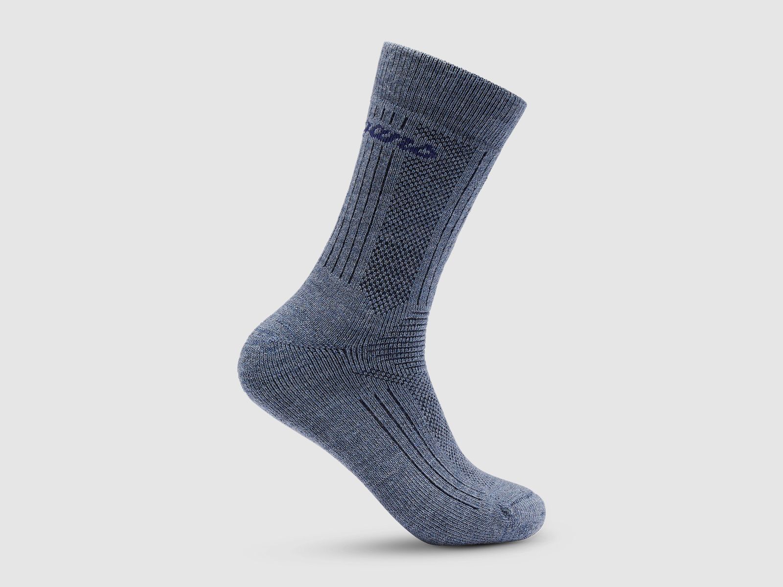 Bergans Allround Warm Merino Cushioned Sock Granite Blue/Navy Blue 35-37