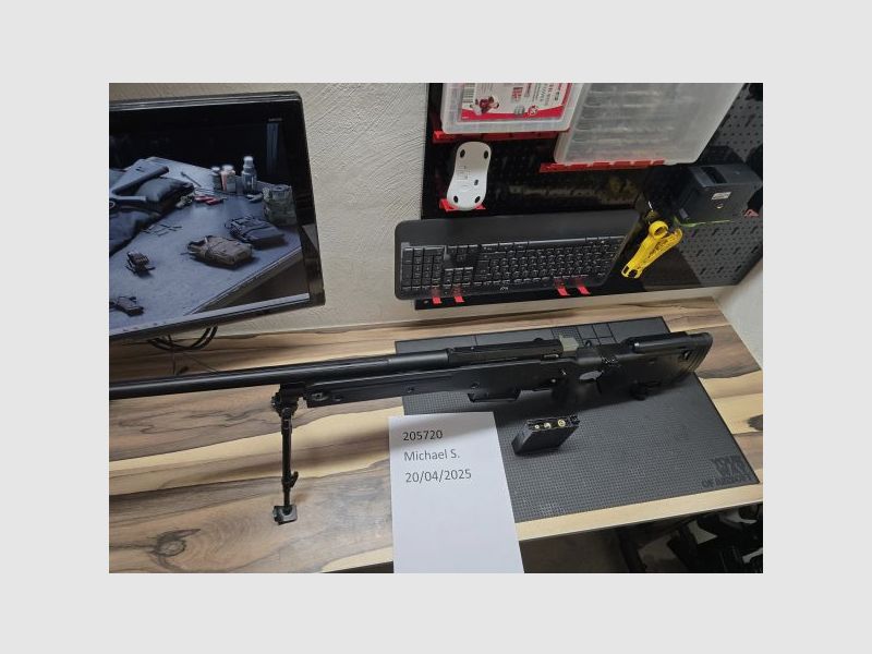 ASG Accuracy International AW .338 Gas-Repertiergewehr + Magazin 6mm BB Airsoft