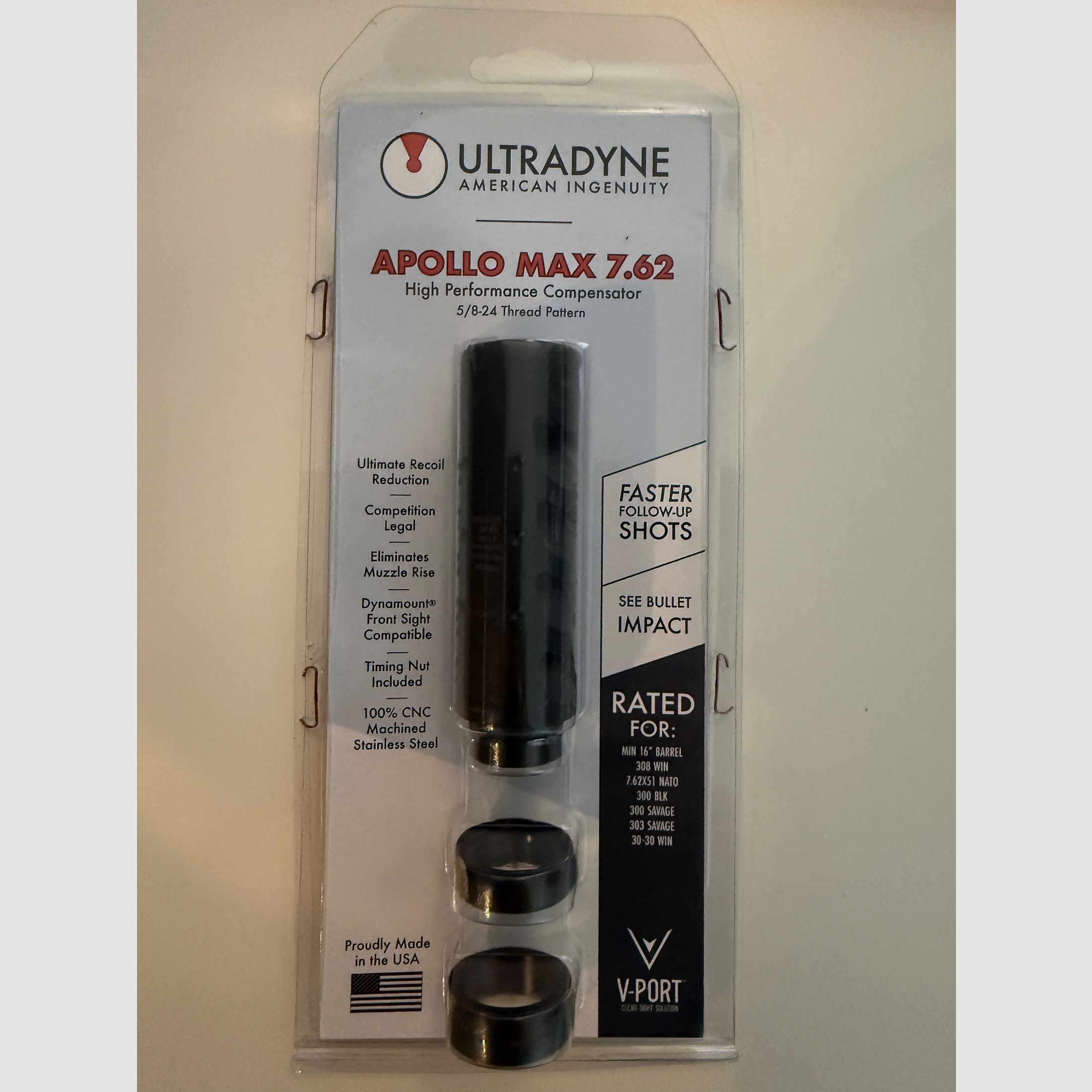 Apollo Max 7.62 High Performance Compensator - muzzle brake