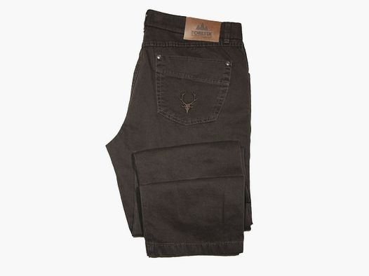 Foresta Jeans-Fivepocket mit Stick Braun