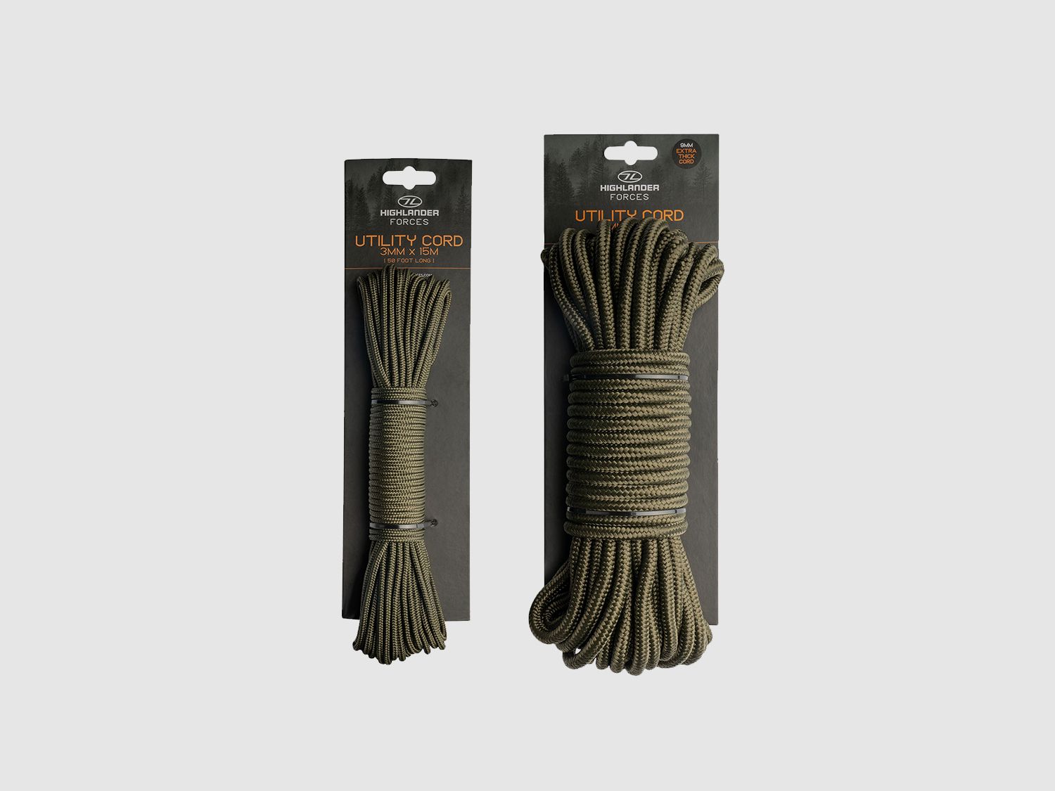 Highlander Forces Abspannleine 3mm x 15m Oliv