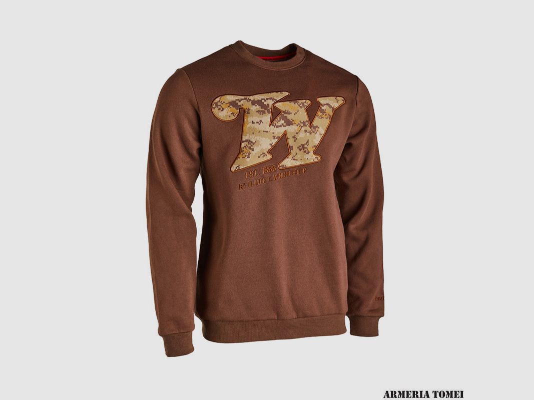 SWEATSHIRT – WINCHESTER – REDSTONE CREW NECK, BROWN