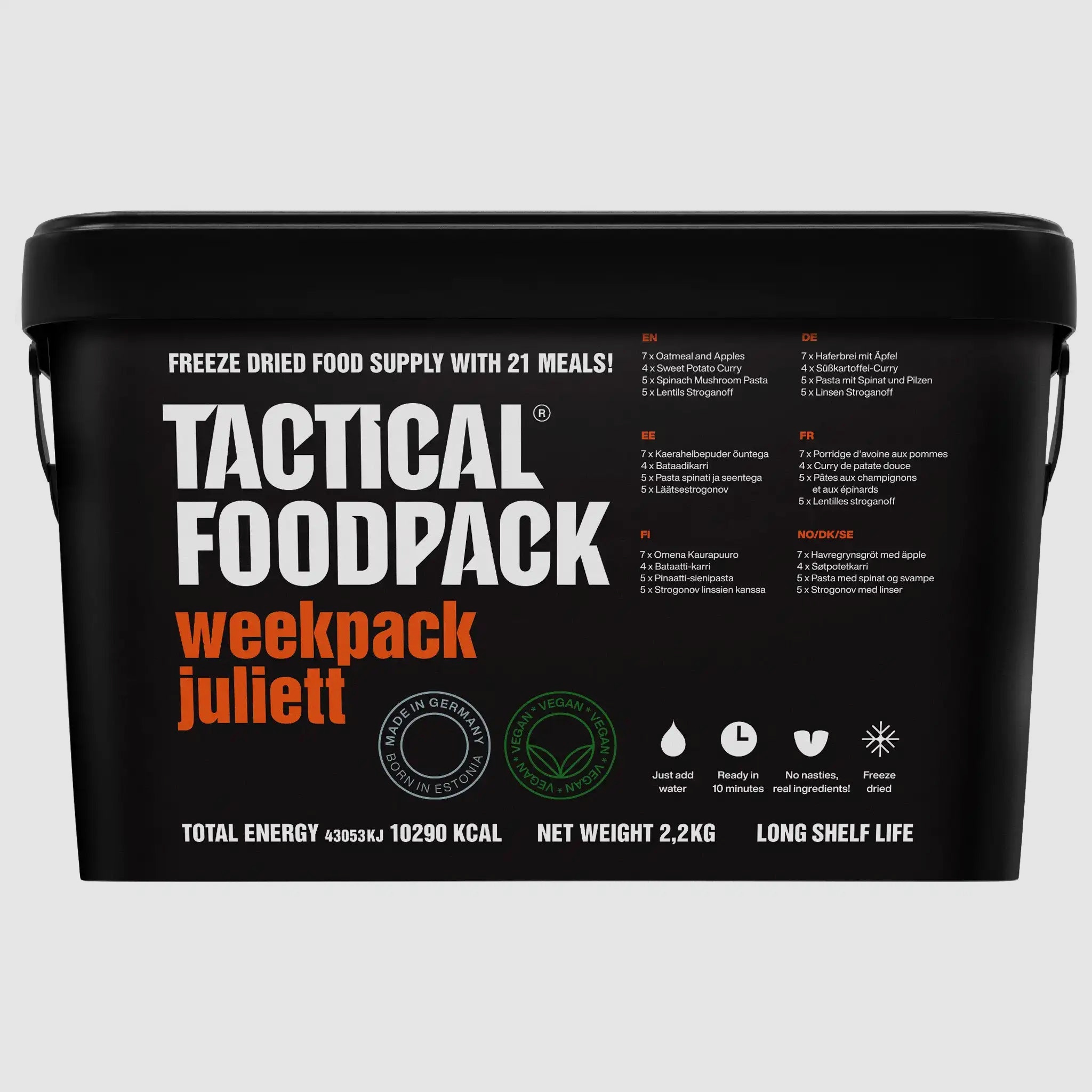 Tactical Foodpack Tactical Foodpack Wochenration Weekpack Juliett