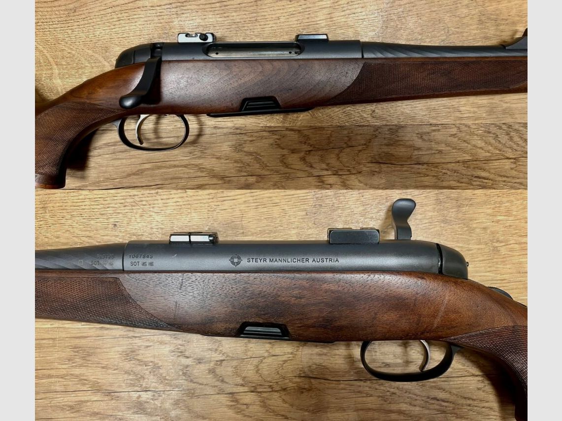 Steyr Mannlicher mit Schwenkmontage CL II Stutzen CL 2 Ganzschaft