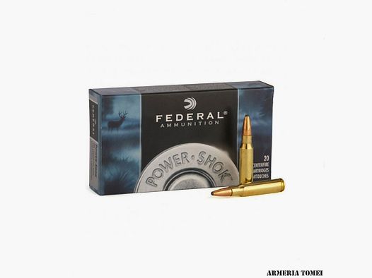 FEDERAL – POWER SHOK JACKETED SOFT POINT CAL. 30-06 SPRG 150 GR SOFT POINT – BOX 20 PCS.