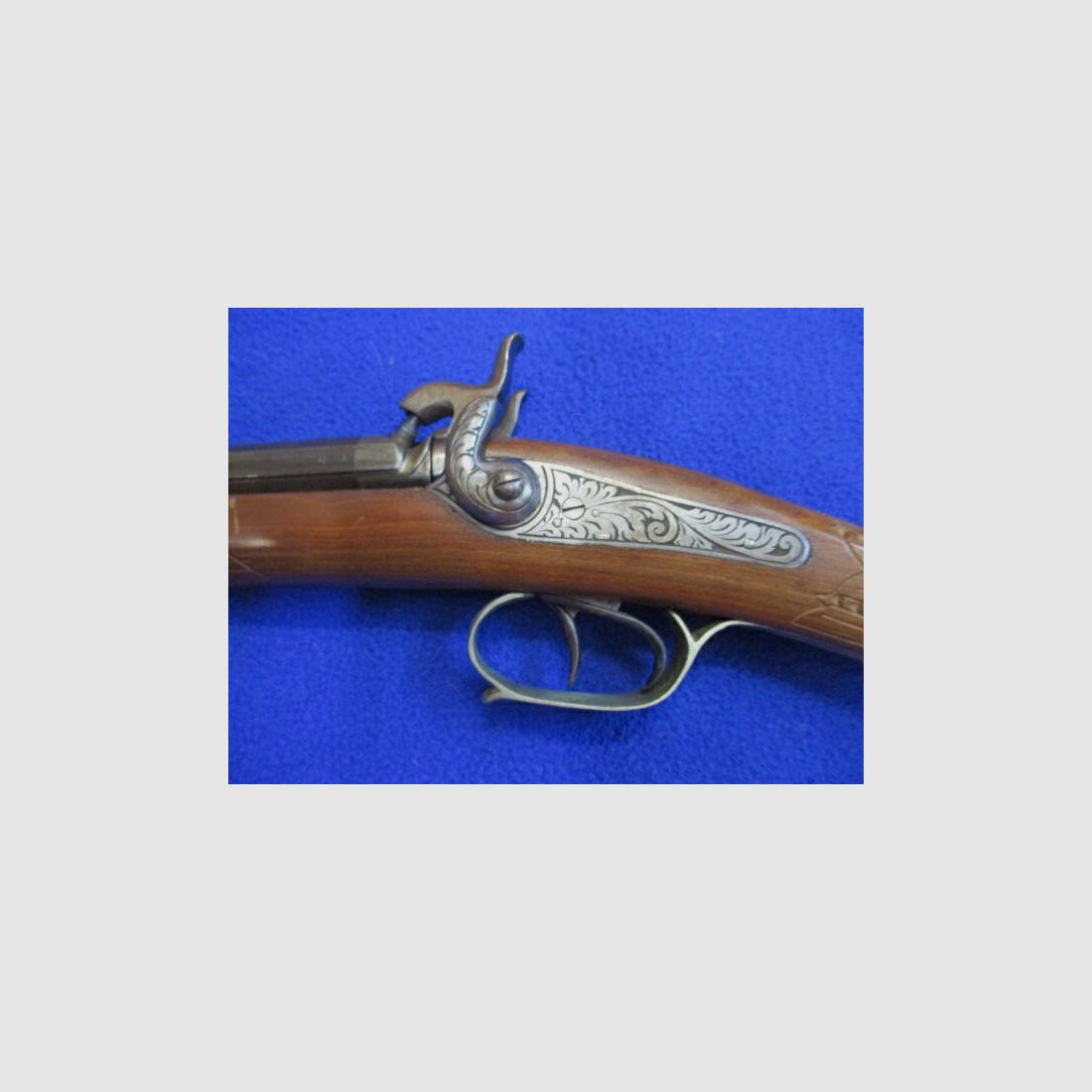 Percussion double-barrel shotgun with damask barrels .36 DF