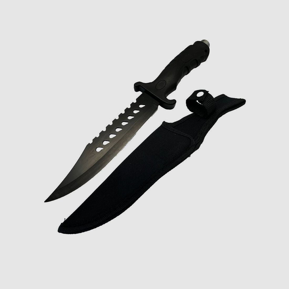 Hunting survival bush knife with nylon sheath