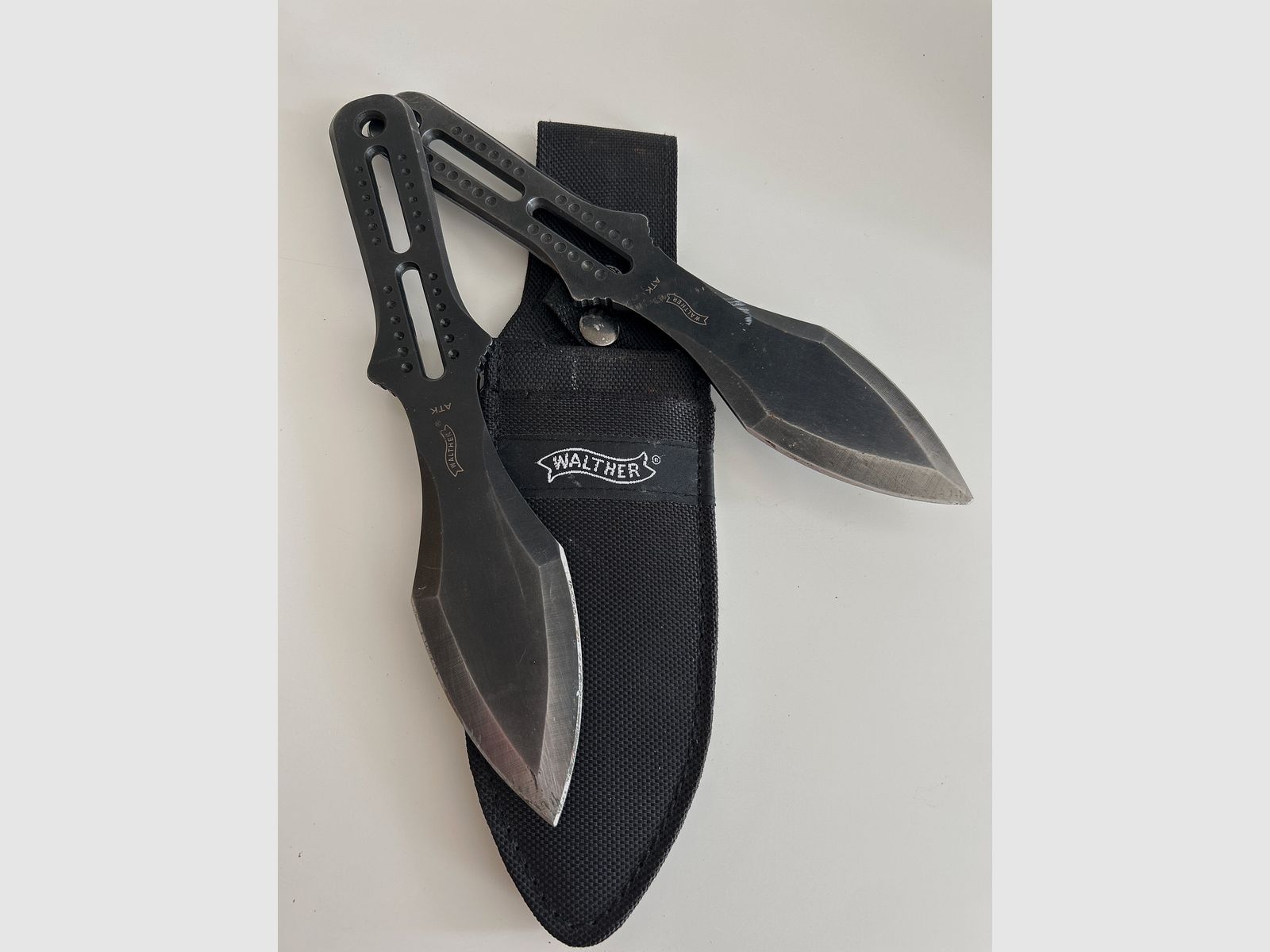 WALTHER WURFMESSER 2x mit OVP und Holster