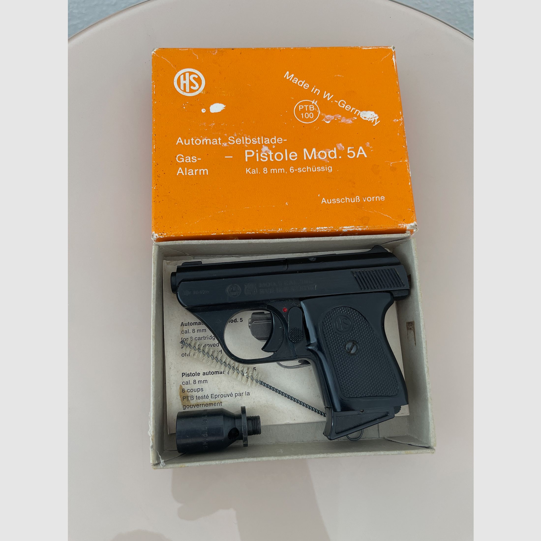 Blank gun HS Mod. 5A 8mm original packaging