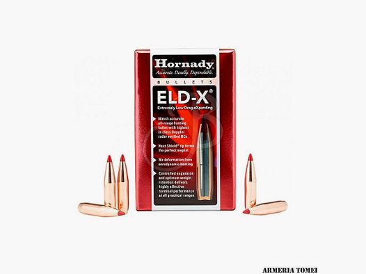 WIEDERLADUNGSGESCHOSSE – HORNADY – 30 Kal .308 200gr ELD-X® (100Stück) -3076