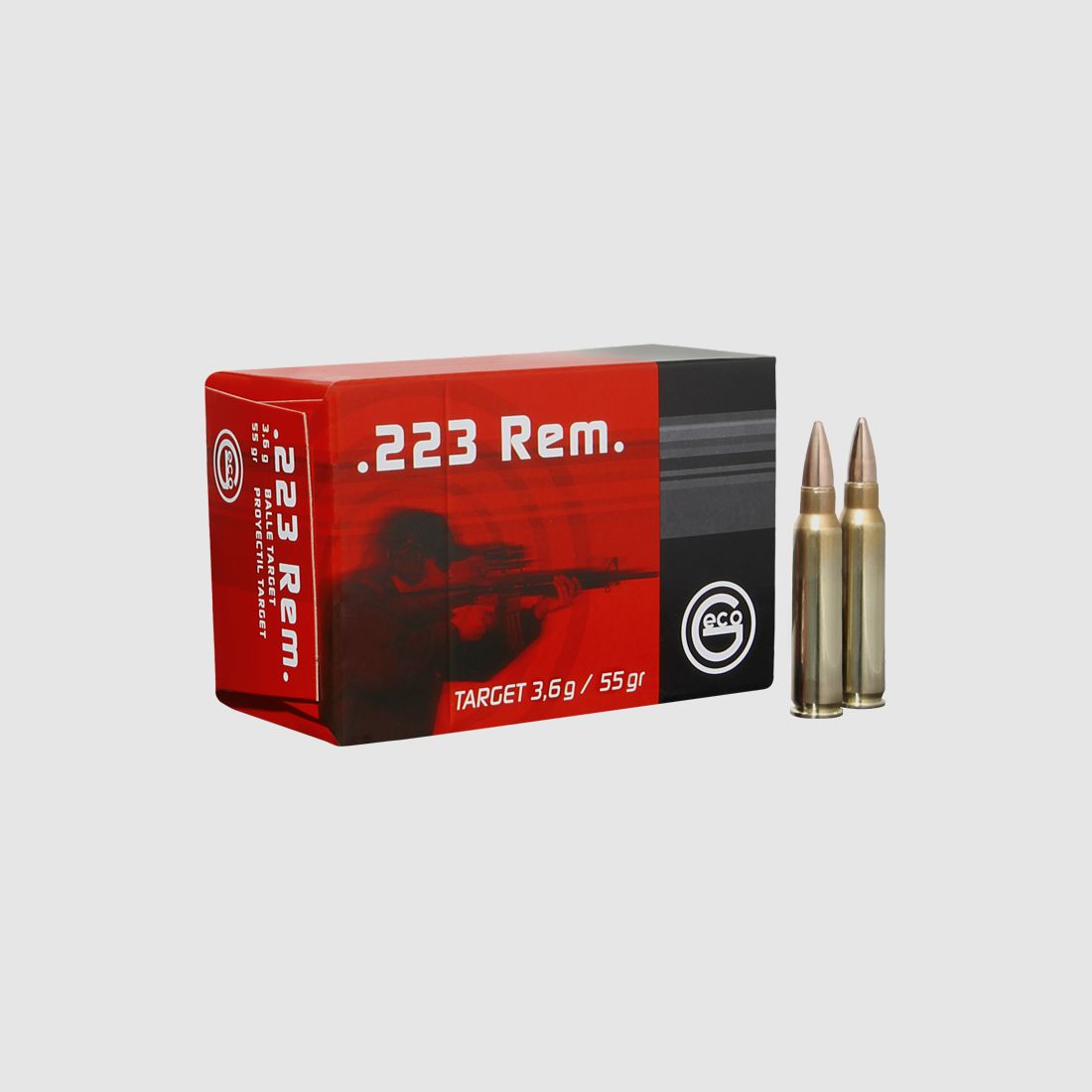 GECO Büchsenpatrone .223 Rem. Target VM 3,56g/55gr