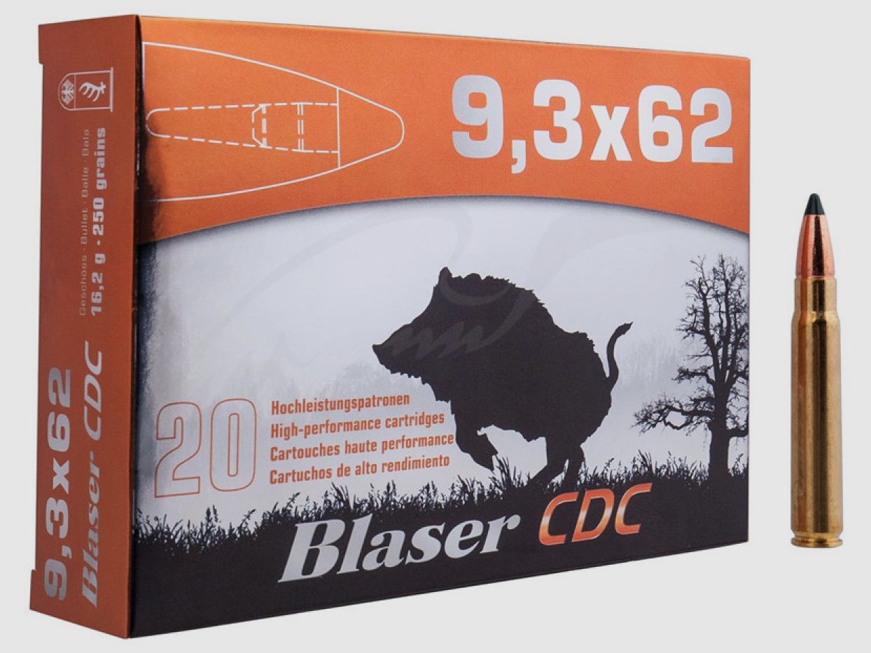 9,3×62 CDC 16,2g / 250grs