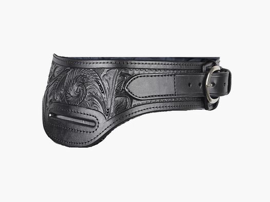 Custom Gürtel Buscadero Large .44/.45 Black RH
