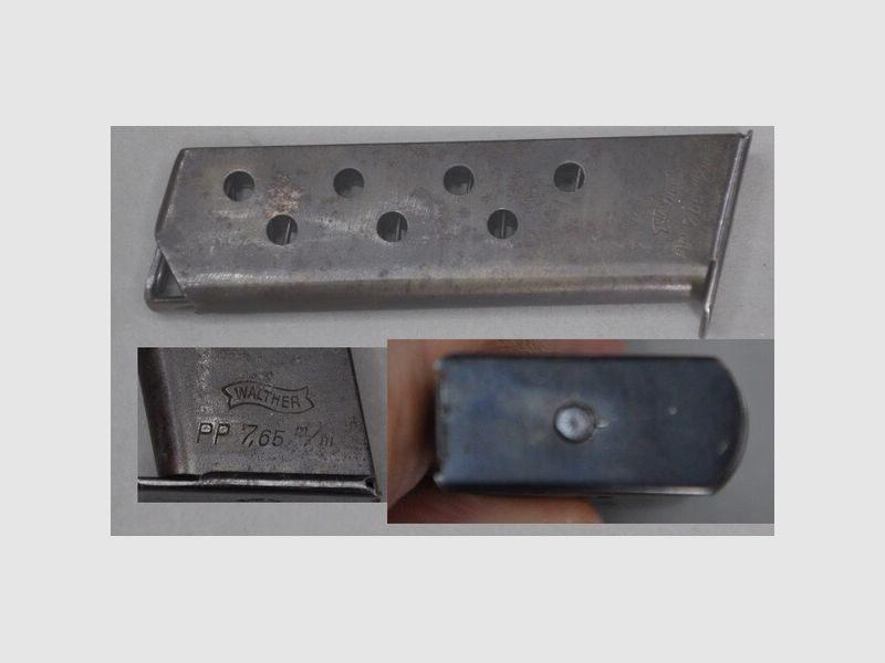 altes Magazin für Pistole Walther PP Cal. 7,65