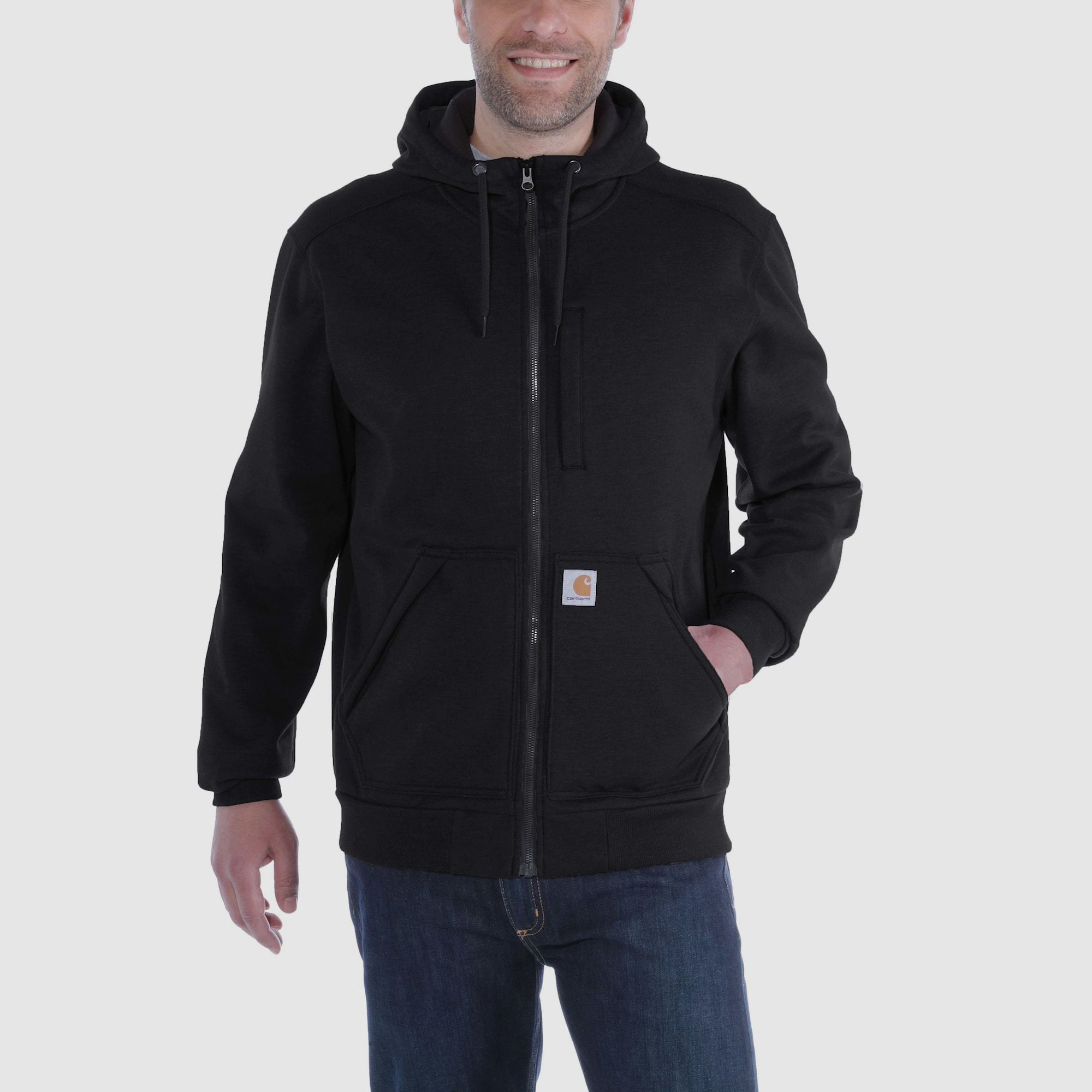 Carhartt Wind Fighter Zip Hoodie Mężczyźni Czarny XXL