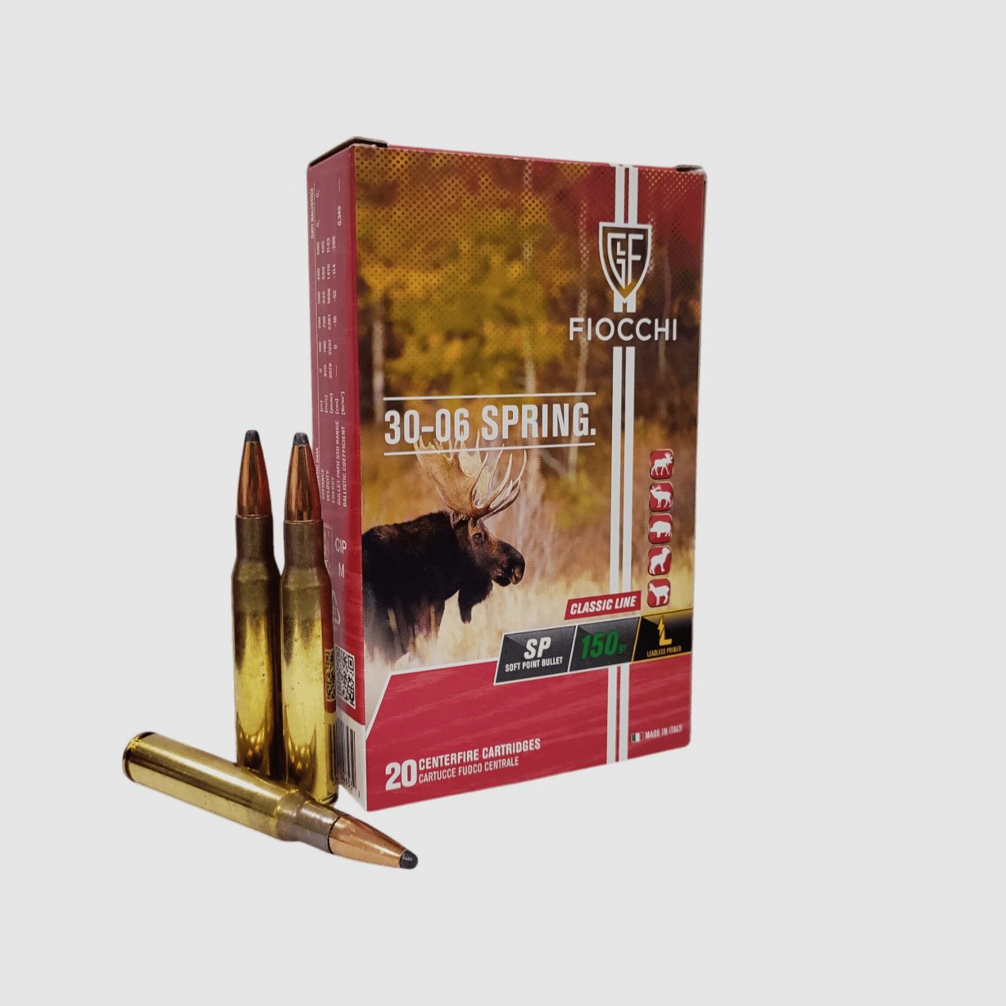 Cartucce Fiocchi cal. 30-06 SPRG SP 150 gr