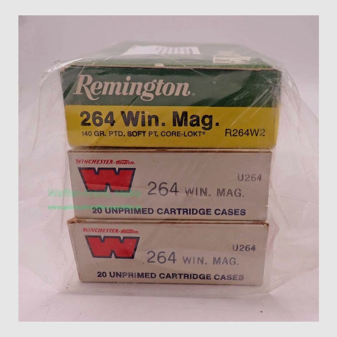 Divers fabricants de douilles de fusil long, usagées .264 Winchester Magnum