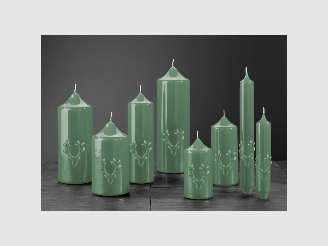 Engels Kerzen Gelackte Stab- oder Stumpkerze mit Geweih