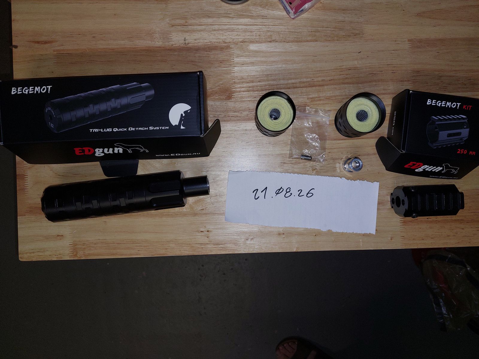 EDgun · Behemoth · QD Silencer · TRI-LUG KIT Picatinny Leshiy 2