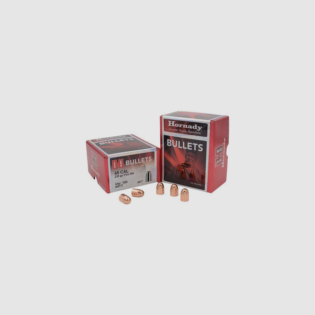 Proiettile Hornady .45/.451 FMJ RN 230GR 1500 pezzi