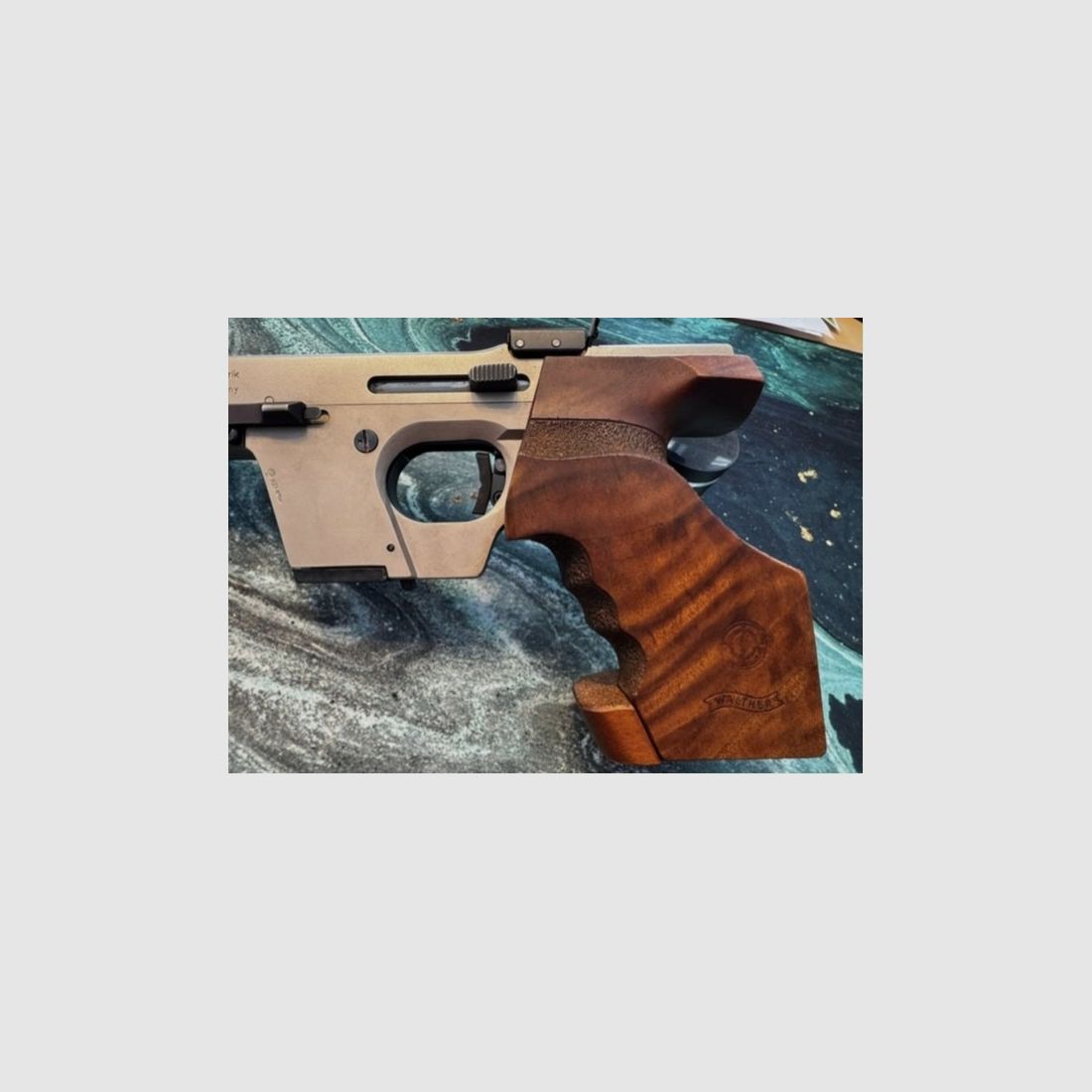 Walther GSP .22 l.r. met barrel weight