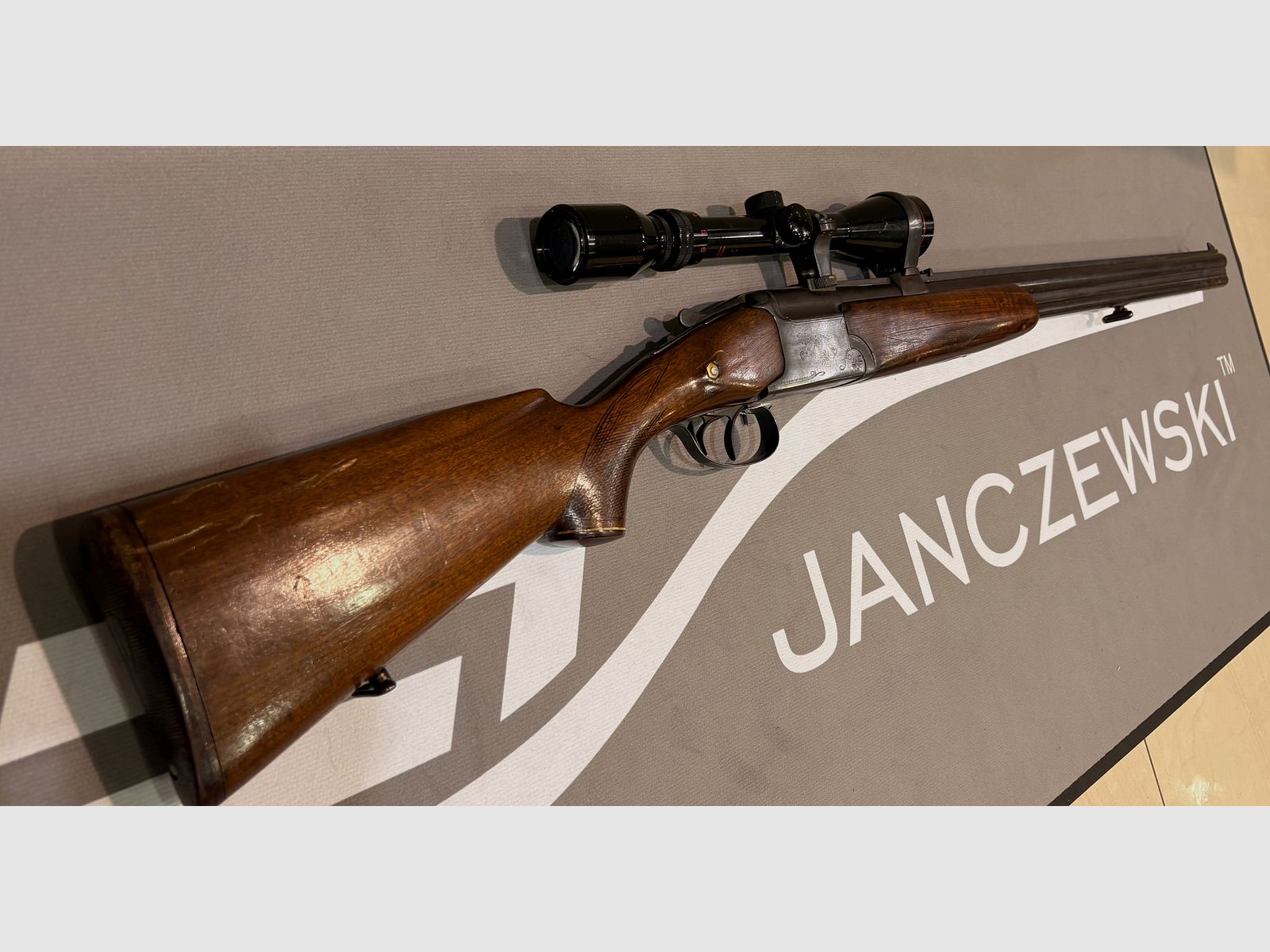 Kombinationsgevær IŻ cal. 5,6x52R og 12/70 #1357, billede 5 af 5