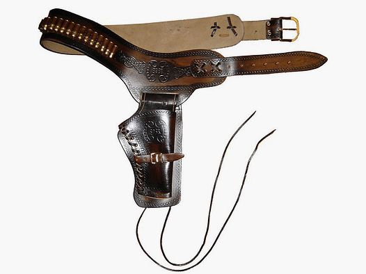 Western Revolvergürtel mit 24 Deko Patronen