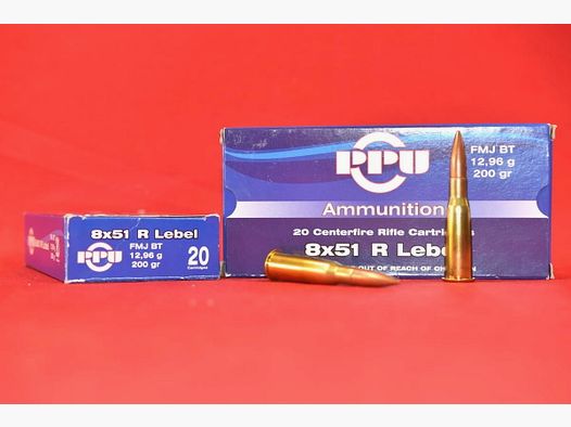 AMUNICJA PPU FMJ BT 12,96g 8x51 R Lebel