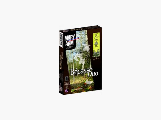 SCATOLA DI 10 PATRONE MARY ARM BECASSE DUO 29G BOURRE ARX+GRASSE CAL.20/70 PIOMBO 8+10