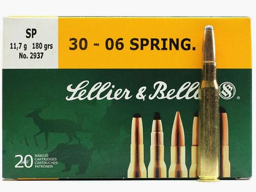 Sellier & Bellot .30-06 Sprg. 11,7g/180GR SP 20 Patronen