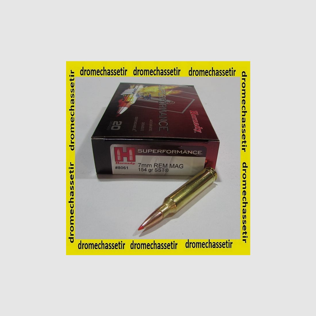 Box mit 20 Patronen Hornady 7mm Remington Magnum SST 154 grains 8061