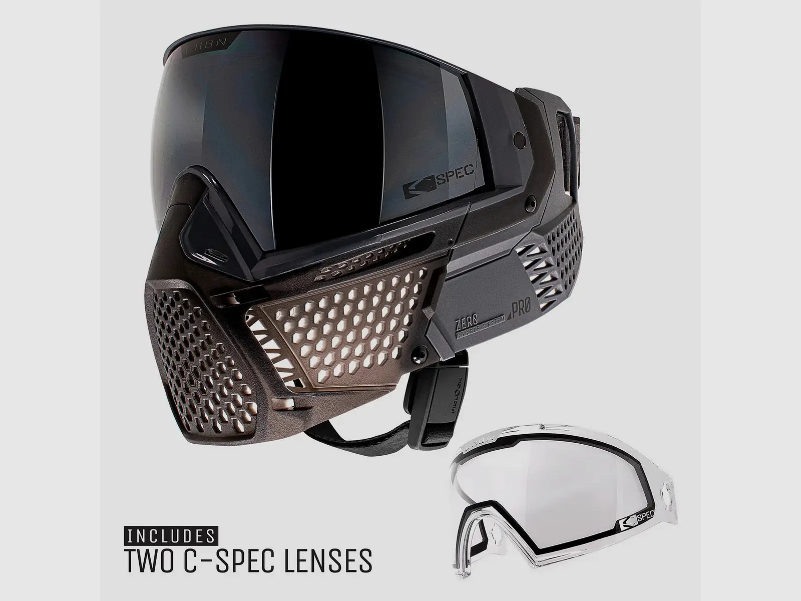 Maske CRBN ZERO PRO V2 GRAPHITE kompakt, Bild 6 von 7